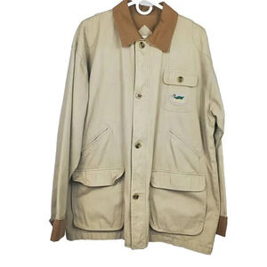VTG DUXBAK Men's Chore Jacket M Brown‎ Canvas Mohawk Duck Rainproof Hunting Coat